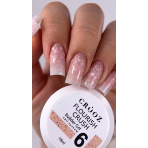 Гель Crooz Florish Crush Builder gel №06, 15 мл